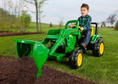 Jd front loader outdoors a boy l facing cropped